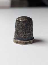 Vintage / Antique Sterling Silver Thimble Floral Design | Weight: 3.00g