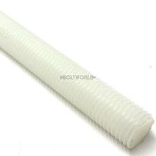 1 METER NYLON PLASTIC THREADED