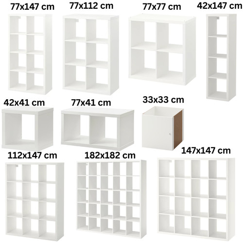 New ikea kallax white shelving - ikea,