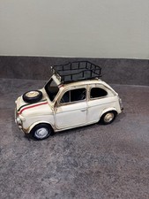 Fiat Metal Tin Car Model Retro