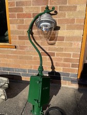 GEC RESTORED VINTAGE STREET LED LIGHT LANTERN SWAN NECK  RETRO STEAMPUNK