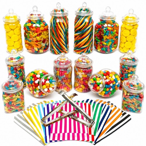 Plastic sweet jar - plastic,