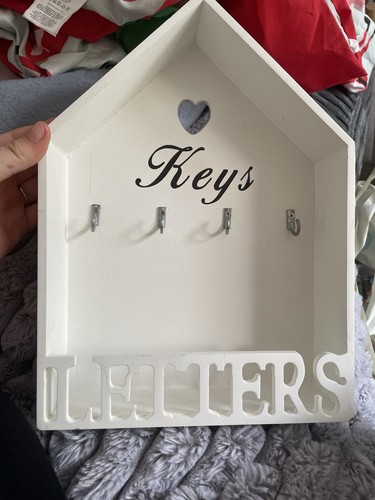Letter rack key holder hooks - key,