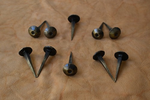 Vintage hand forged nails - hand,