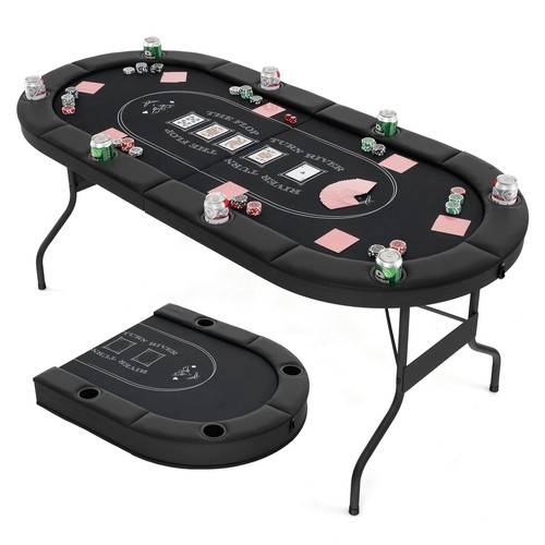 Portable oval card - board, game