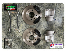 Full Front Brake Kit Fiat Bertone X1/9 X19 Calipers Discs Pads Hoses & Hardware