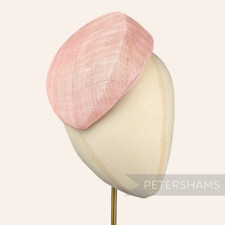 'Betty' Sloped Pillbox Sinamay Fascinator Hat Base for Millinery & Hat Making
