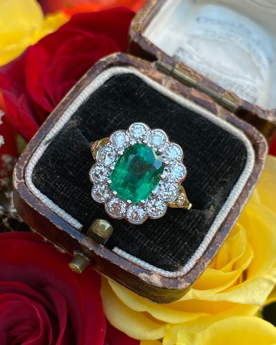 Victorian emerald and diamond - victorian,