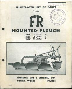 Ransomes mounted plough - ransomes,