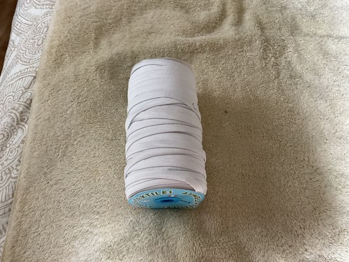 White elastic roll yards - roll, 95