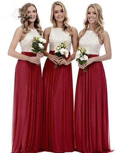 Long chiffon lace evening - uk,