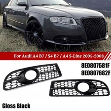 For Audi A4B7 S-Line S4 Bumper Fog Light Honeycomb Lower Grille Grill GZ.D114KL