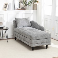 Gray Chaise Lounge Indoor