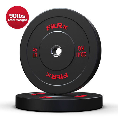 Fitrx 45lb bumper plates - 45lb,