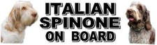 ITALIAN SPINONE  ON BOARD Car Sticker By Starprint