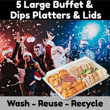 5 x  Large 4 Cavity Buffet &