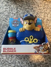 Paw Patrol Chase Automatic Bubble Machine With Solution Kids Outdoor Indoor Fun