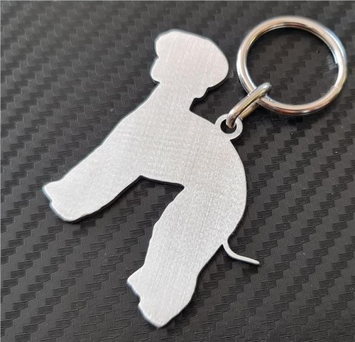 Bedlington terrier keyring - terrier,
