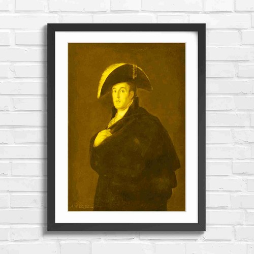 Vintage portrait man bicorn - portrait,