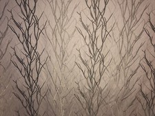 BROWN EMBROIDERED CURTAIN