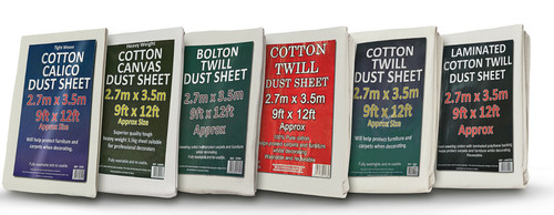 Cotton dust sheet large - dust,