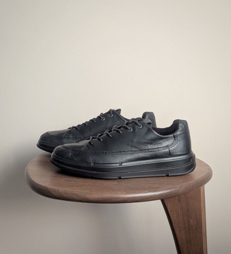 Ecco black leather gore - black, tex