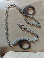 Clejuso No. 9 Handcuffs Belly Chain Justice Police Handcuffs Prison Esposas
