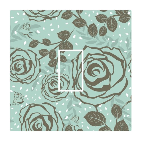 Duck egg blue - blue, rose