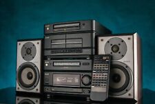 AIWA NSX-D55 HiFi Stereo CD Cassette Receiver  Sony Speakers Remote Control AUX