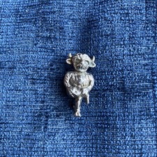 vintage sterling silver lincoln imp brooch