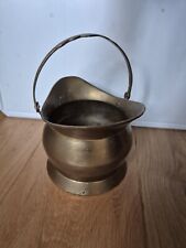 Small Brass Coal Bucket Scuttle