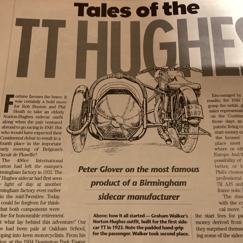 Norton hughes sidecar - tt,