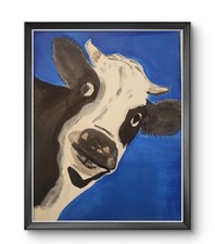 Nosey Cow (blue) original