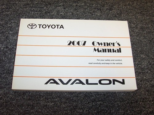 2007 toyota avalon - avalon, owner