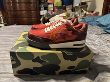A BATHING APE ROADSTA Red Size 9. Worn Once