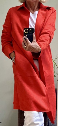 Zara summer coat red - zara, faux