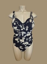 Beautiful  & Flattering Bravissimo Koh Samui Blue Swimsuit Underwired, Size 36JJ