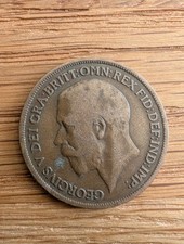 King George V One Penny Coin