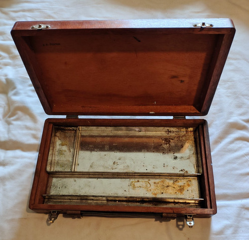 Vintage artists wooden paint - -,