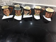 Five Sandland Ware Lancaster Character Jugs See below for identification