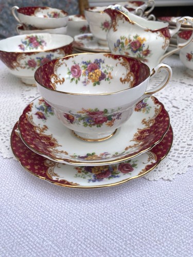 Vintage paragon rockingham red - vintage,