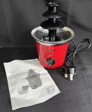 Elgento - E26005R - 3-Tier Mini Chocolate Fountain - Red - 32W