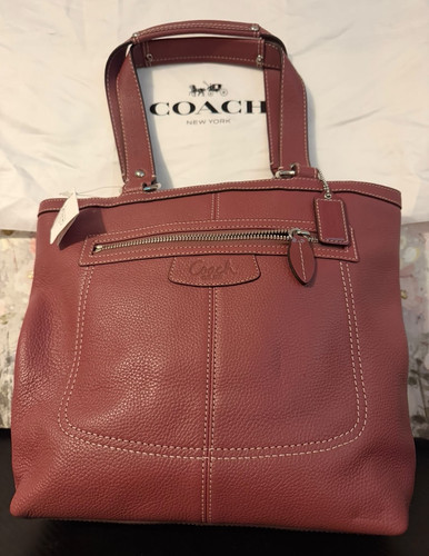 Coach rose pebbled leather - pebbled,