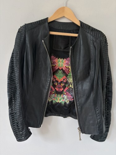 Philipp plein leather jacket - jacket, |