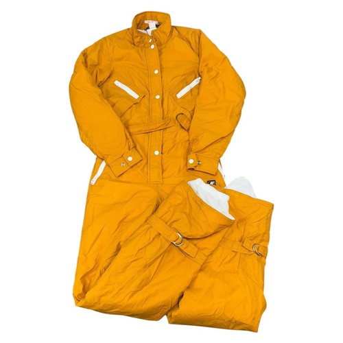 Vintage orange ski suit - ski,