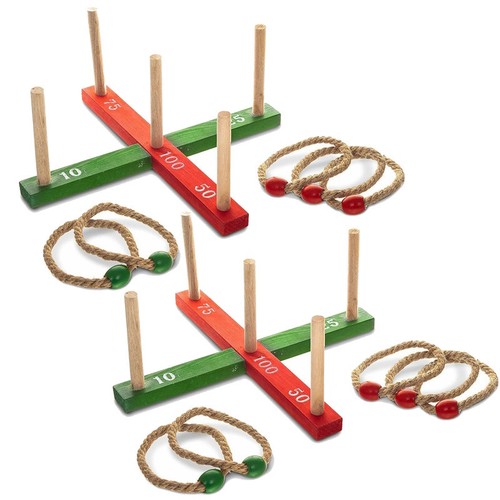 Wooden quoits ring toss - wooden,