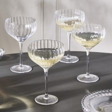 4x Luxury Champagne Saucers