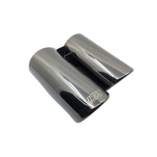 Stainless double exhaust tip