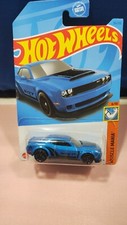Hot Wheels '18 Dodge Challenger SRT Demon Muscle Mania Series #6/10 Blue Diecast