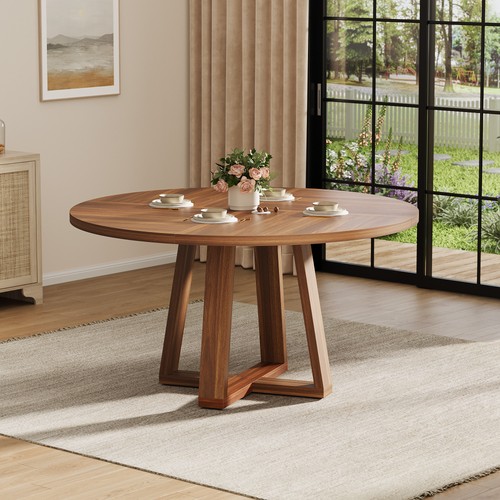 Round dining table - dining,